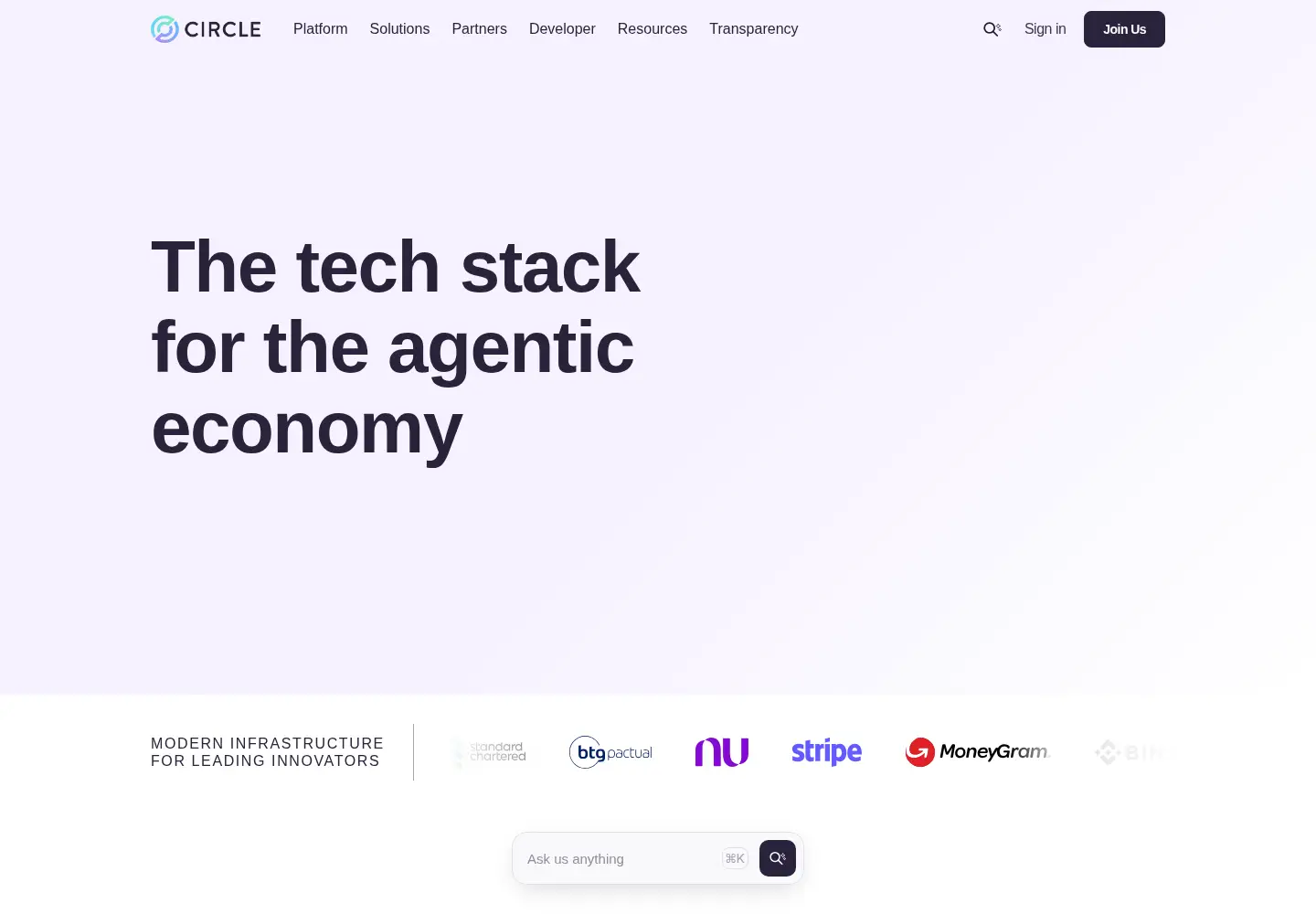 Screenshot of circle.com