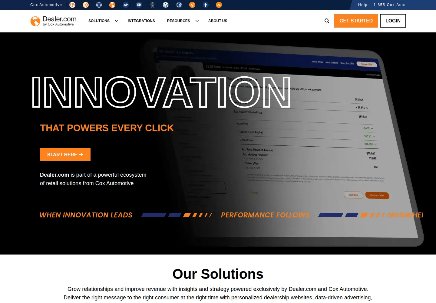 Screenshot of dealer.com