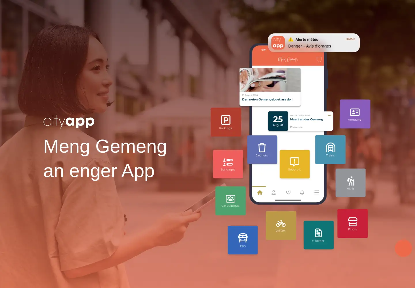 Screenshot of cityapp.lu