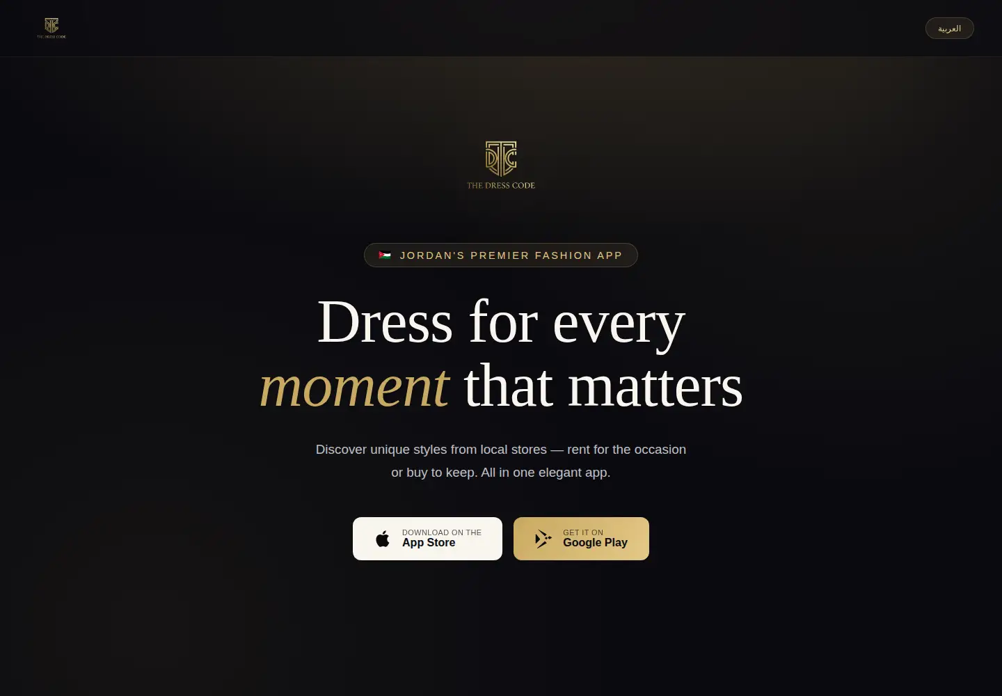 Screenshot of thedresscode.net
