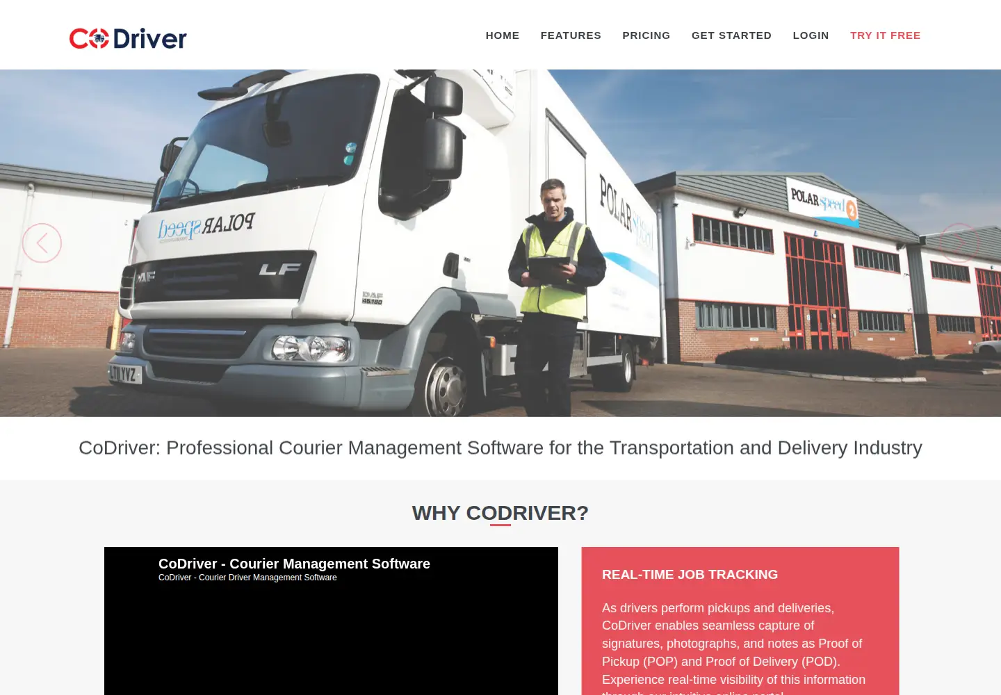 Screenshot of codriver.online