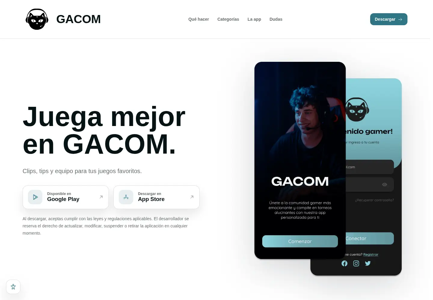 Captured homepage of gacom.online in the current scan