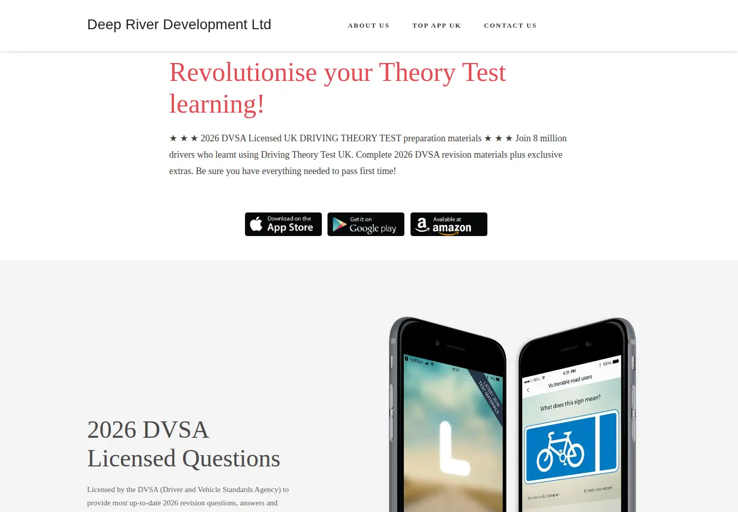 Screenshot of drivingtheorytest.org