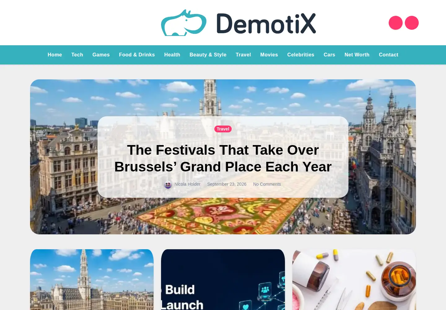 Screenshot of demotix.com