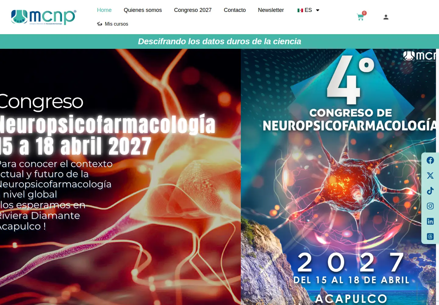 Screenshot of mcnpmexico.org