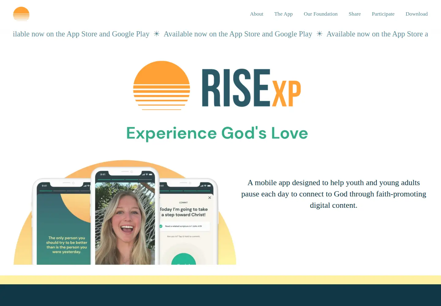 Captured homepage of risexp.org in the current scan