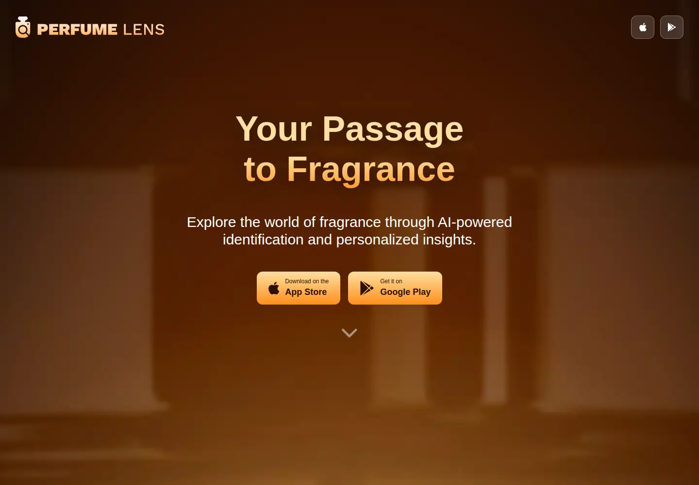 Captured homepage of perfumelens.pro in the current scan