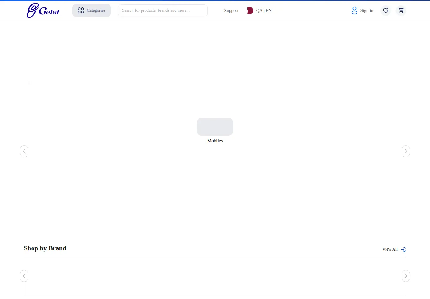 Screenshot of getat.qa