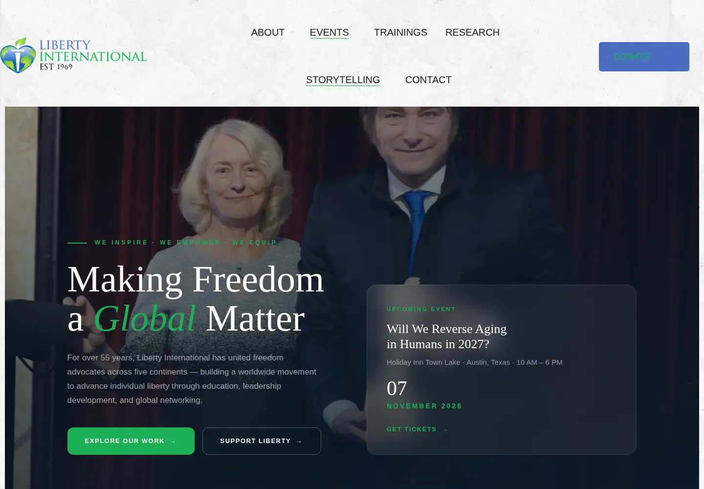 Screenshot of liberty-intl.org