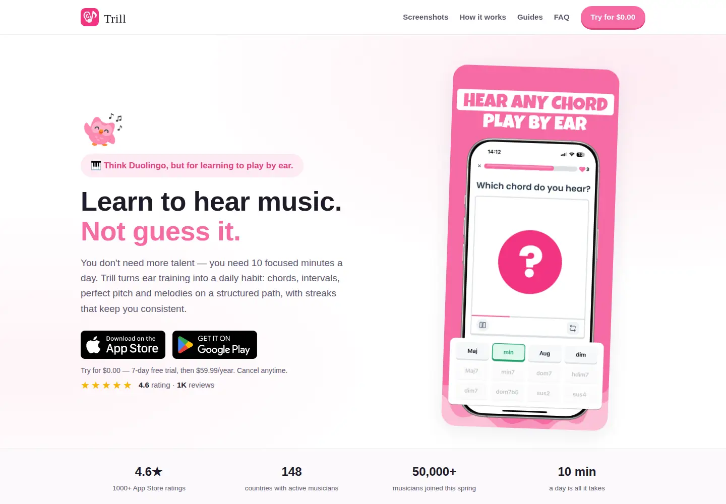 Screenshot of trill.studio