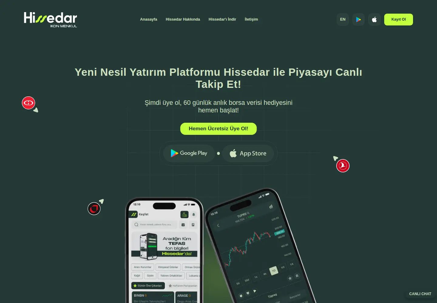 Screenshot of hissedar.com.tr