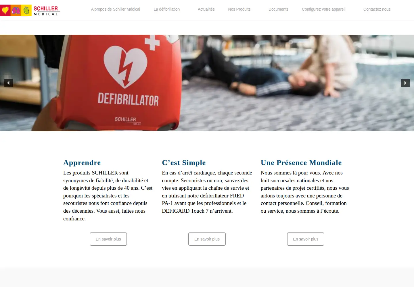 Captured homepage of defi.training in the current scan