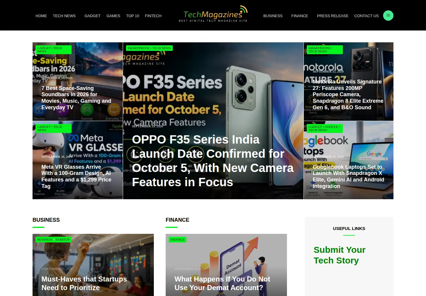 Screenshot of techmagazines.net
