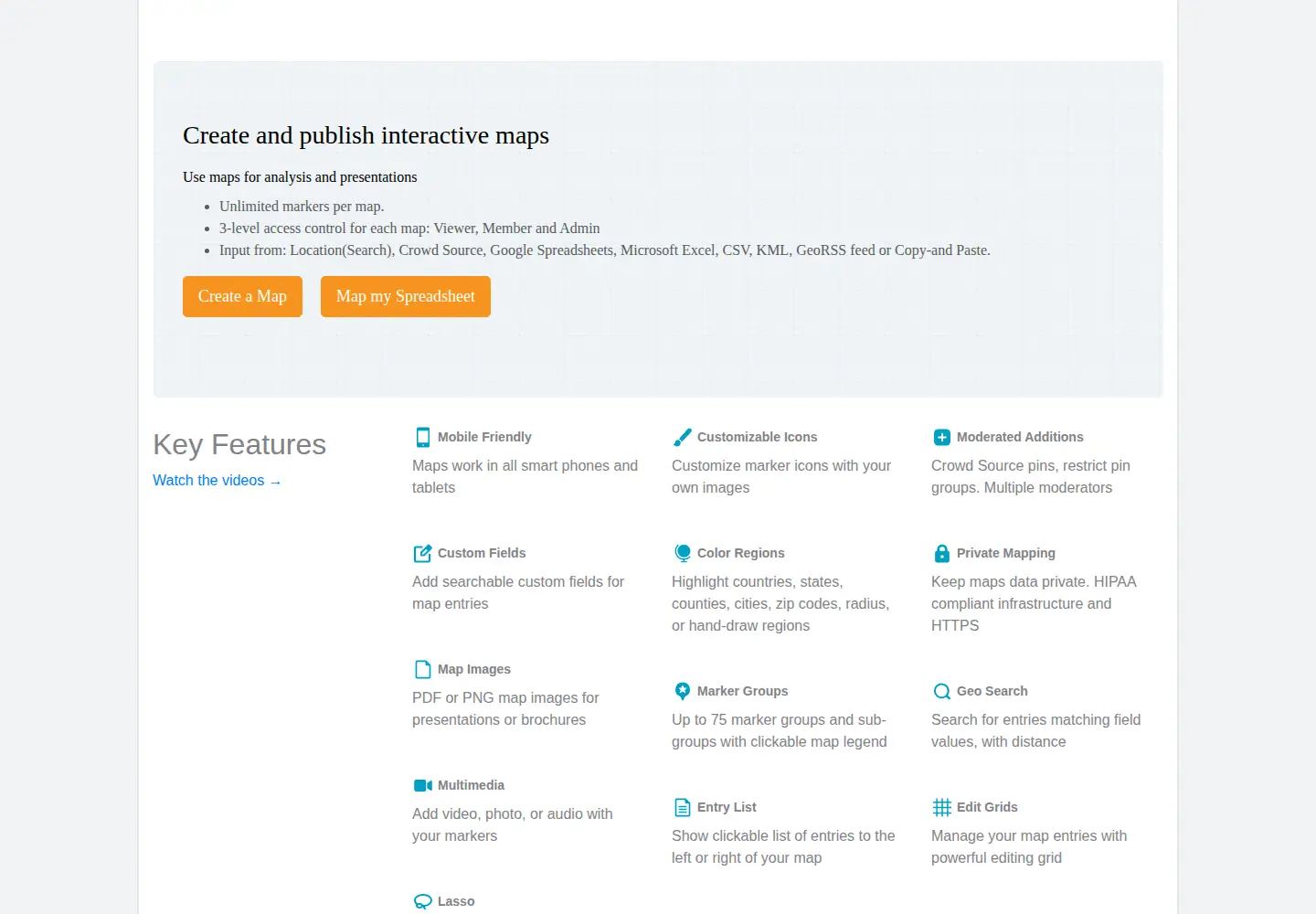 Screenshot of zeemaps.com