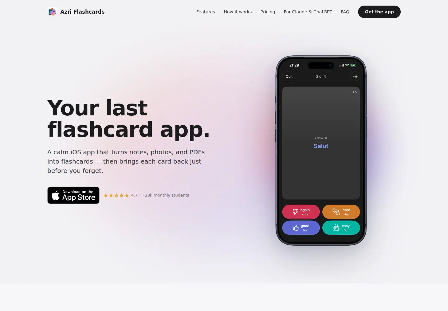 Screenshot of azri.app