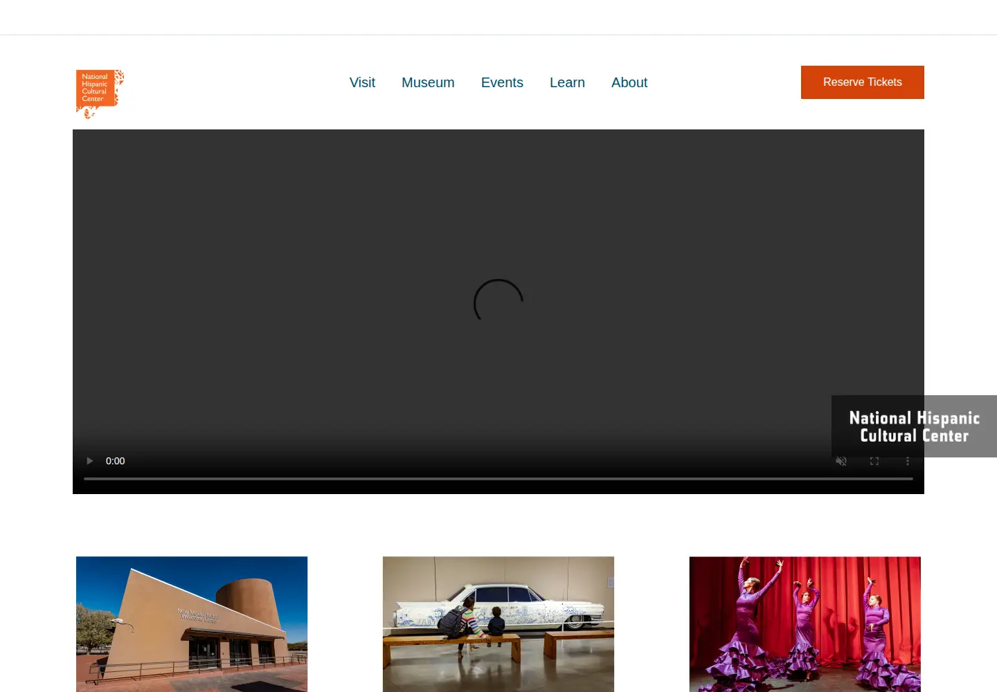 Captured homepage of nationalhispaniccenter.org in the current scan