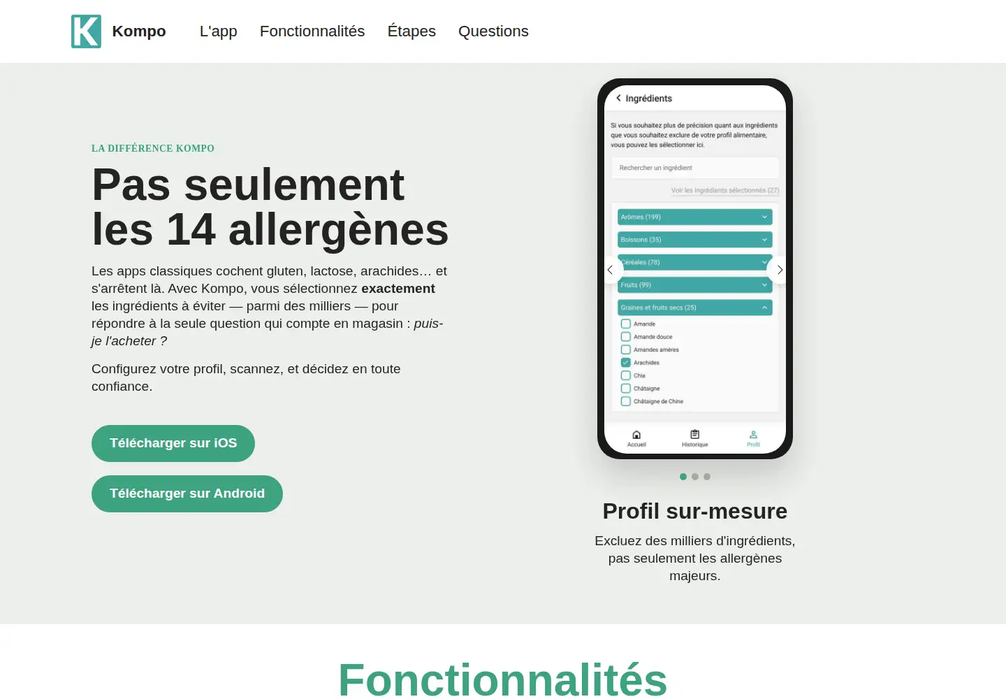 Captured homepage of kompo.app in the current scan