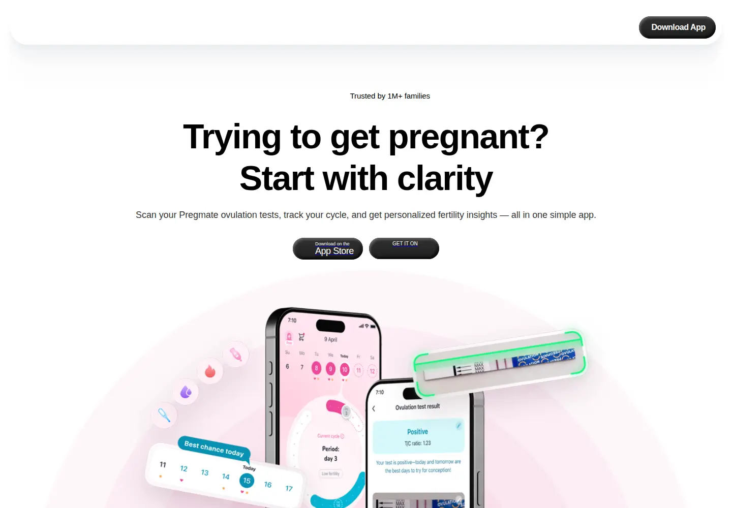 Captured homepage of pregmate.app in the current scan