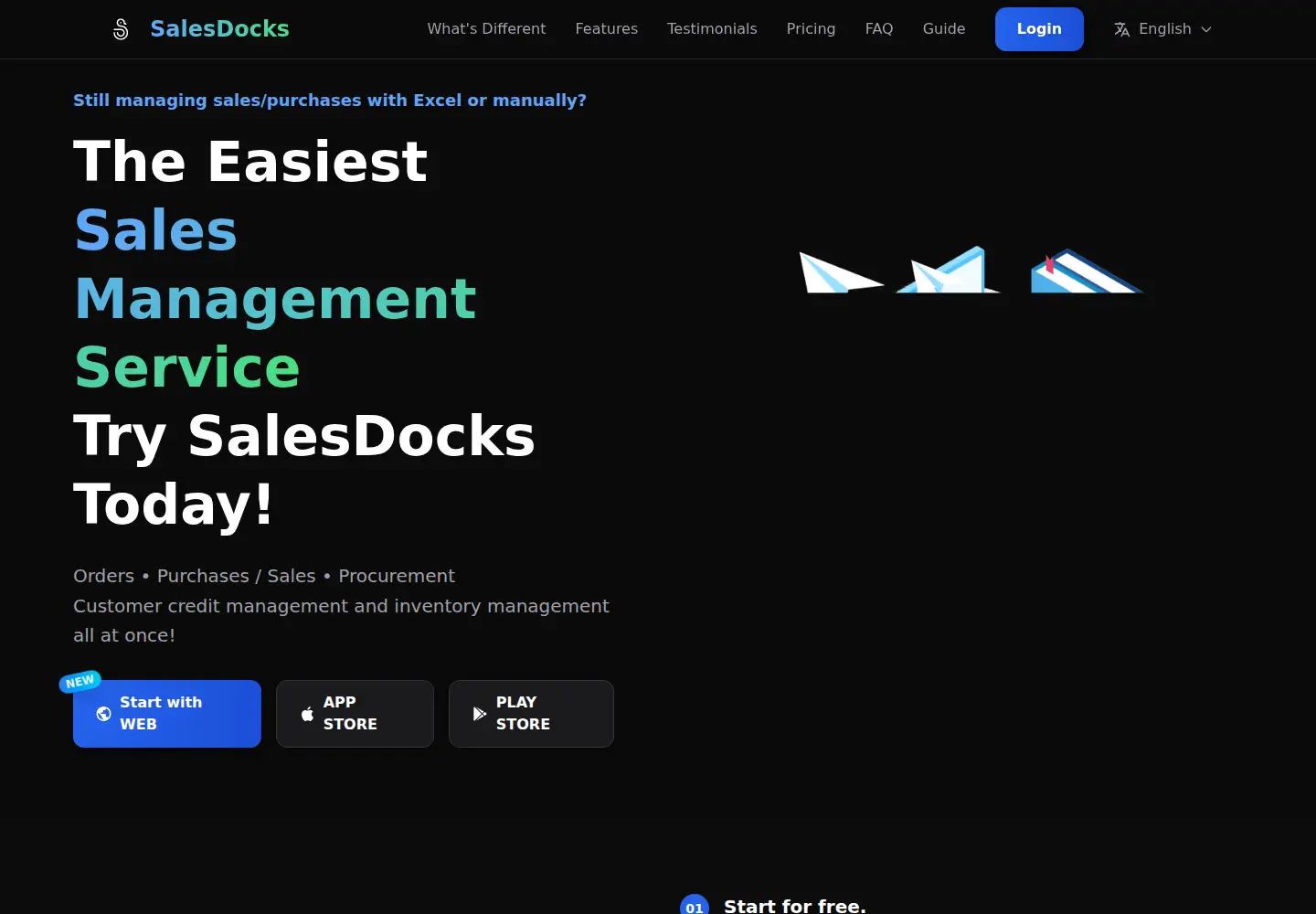 Screenshot of salesdocks.app