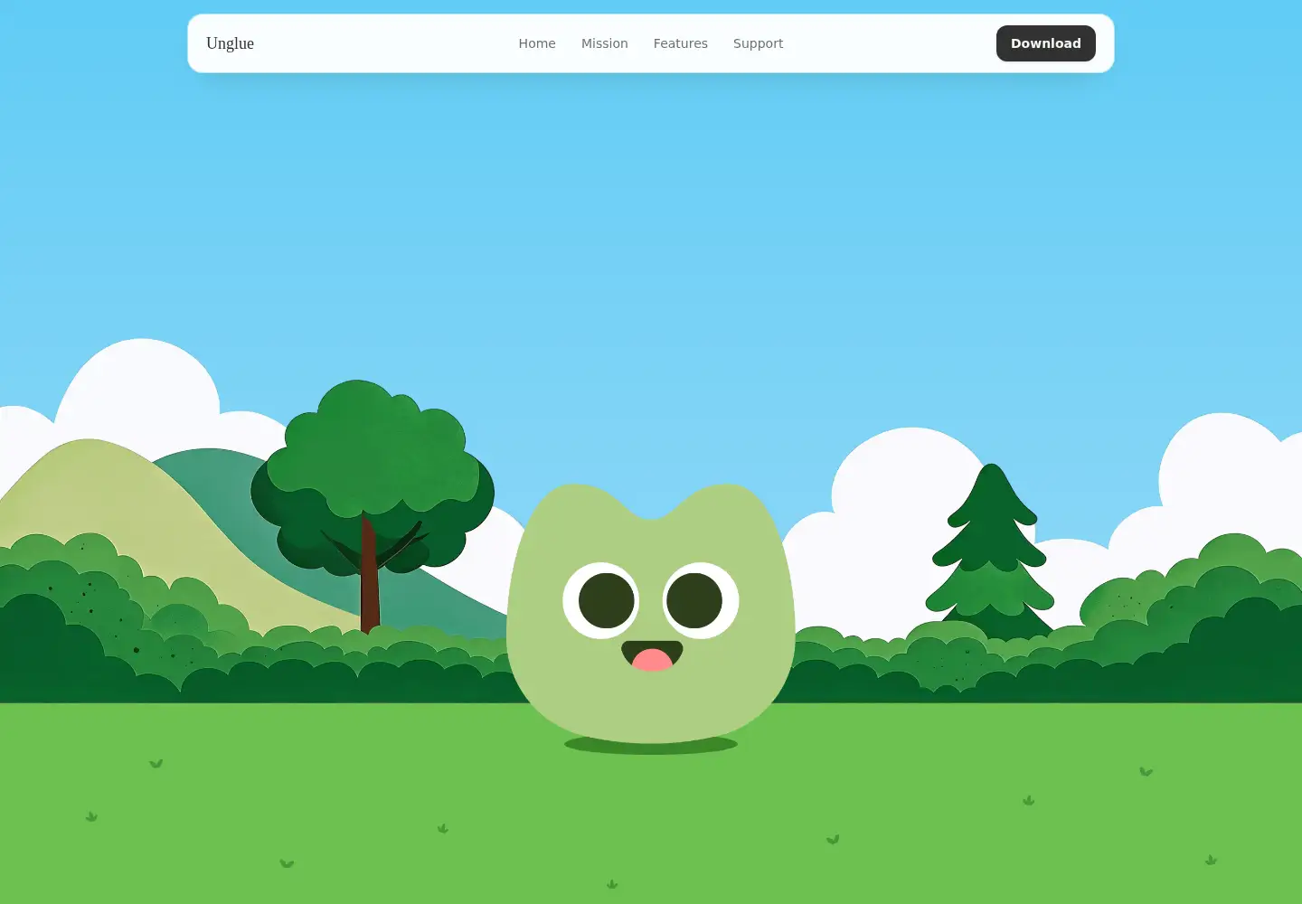 Screenshot of unglue.app