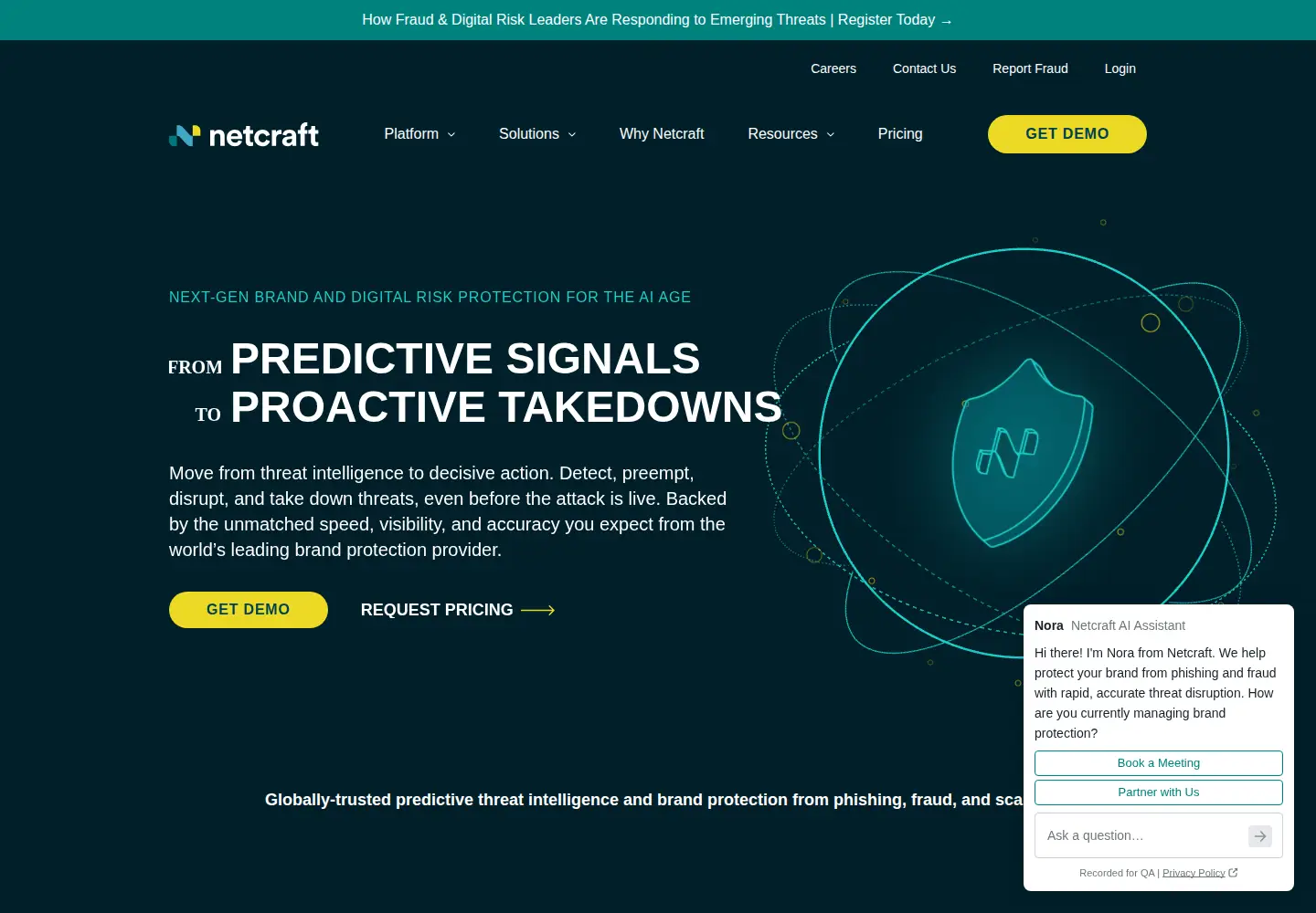 Screenshot of netcraft.com