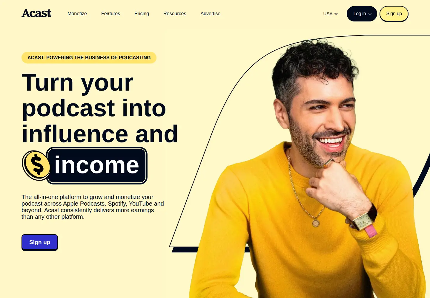 Screenshot of acast.com