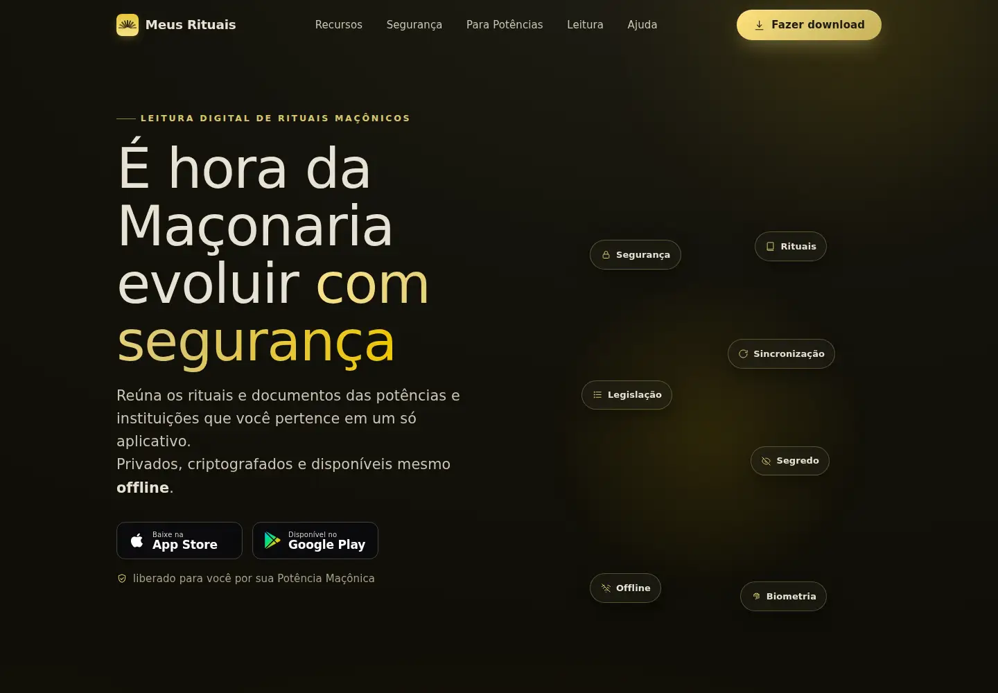 Screenshot of meusrituais.com.br