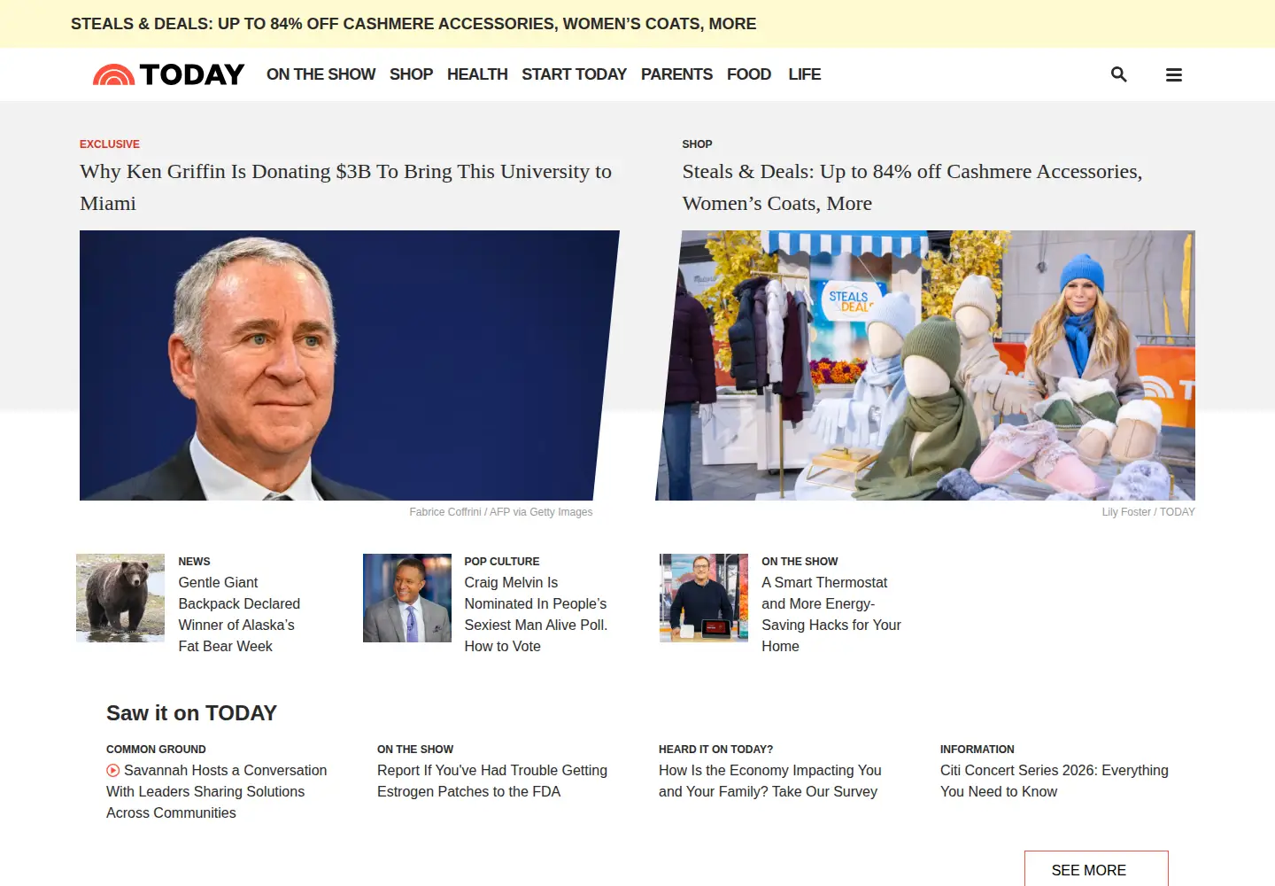 Screenshot of today.com