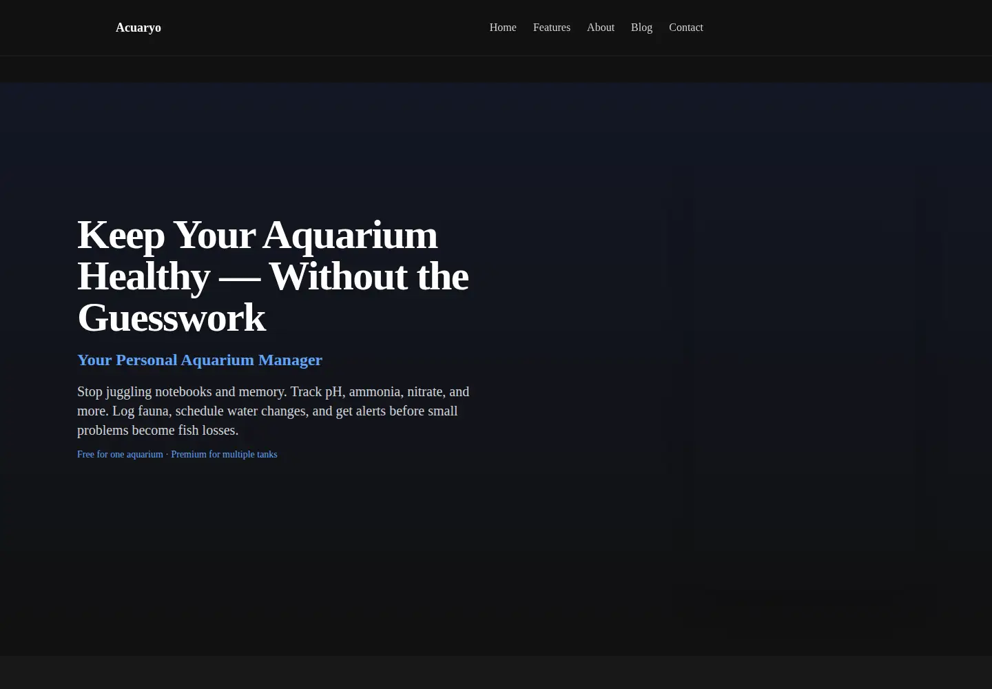 Screenshot of acuaryo.com