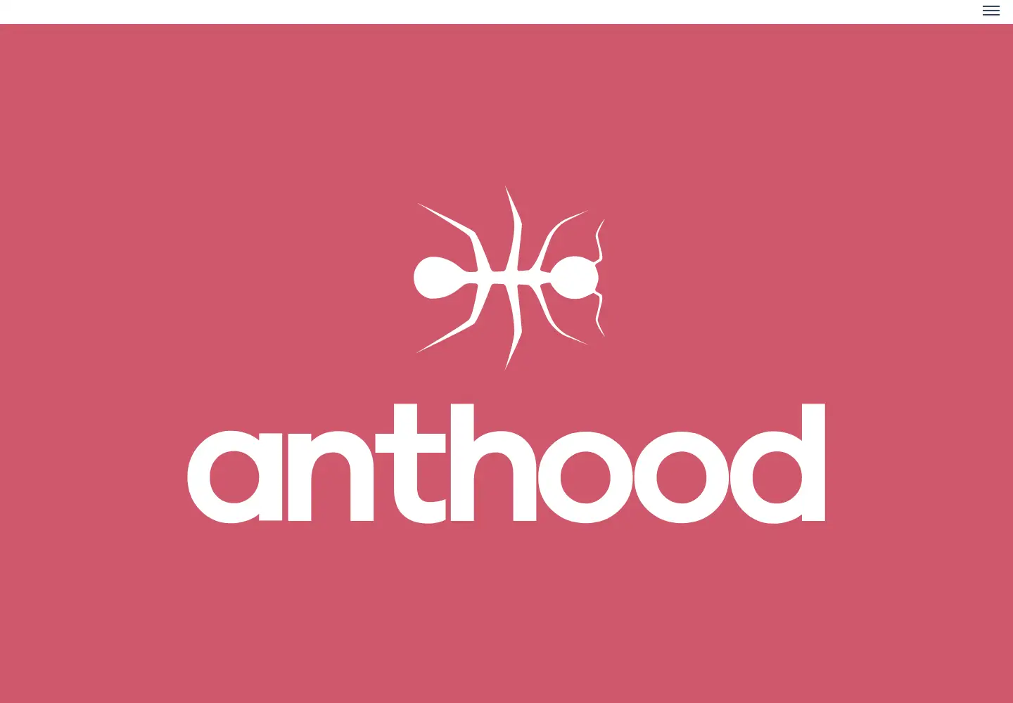 Screenshot of anthood.com
