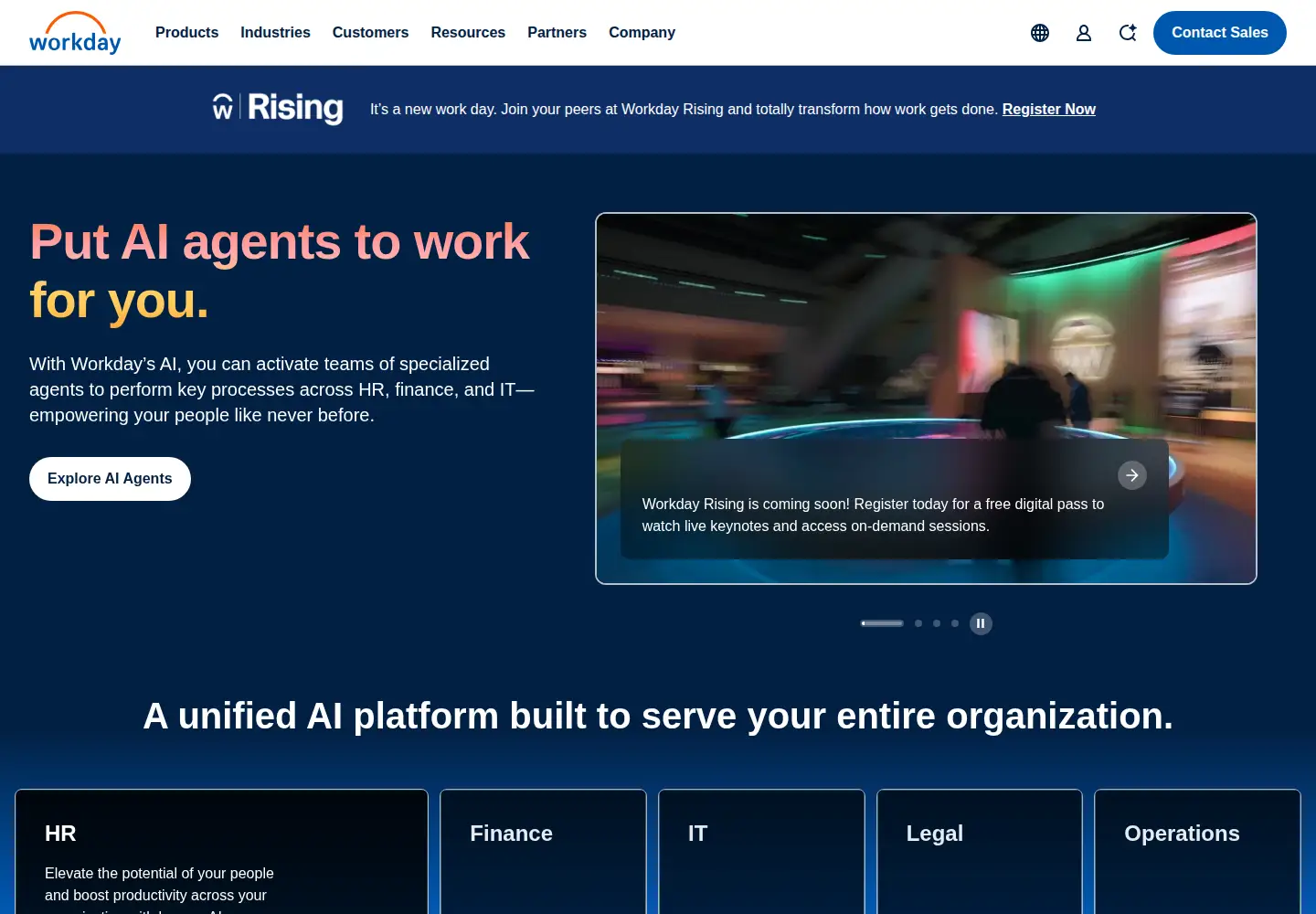 Screenshot of workday.com
