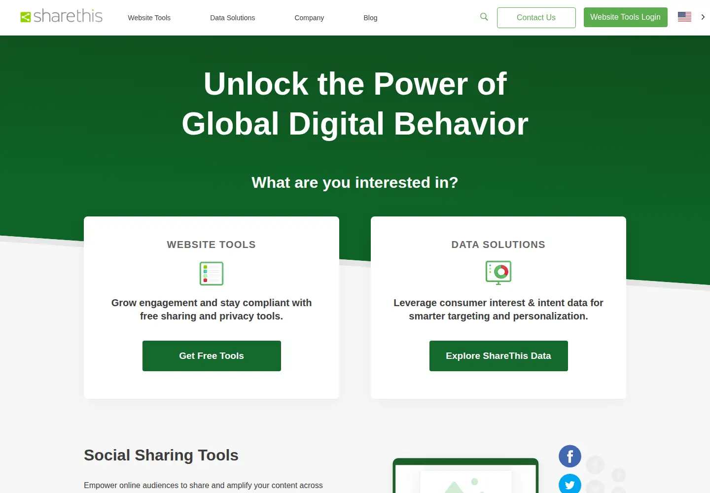 Screenshot of sharethis.com