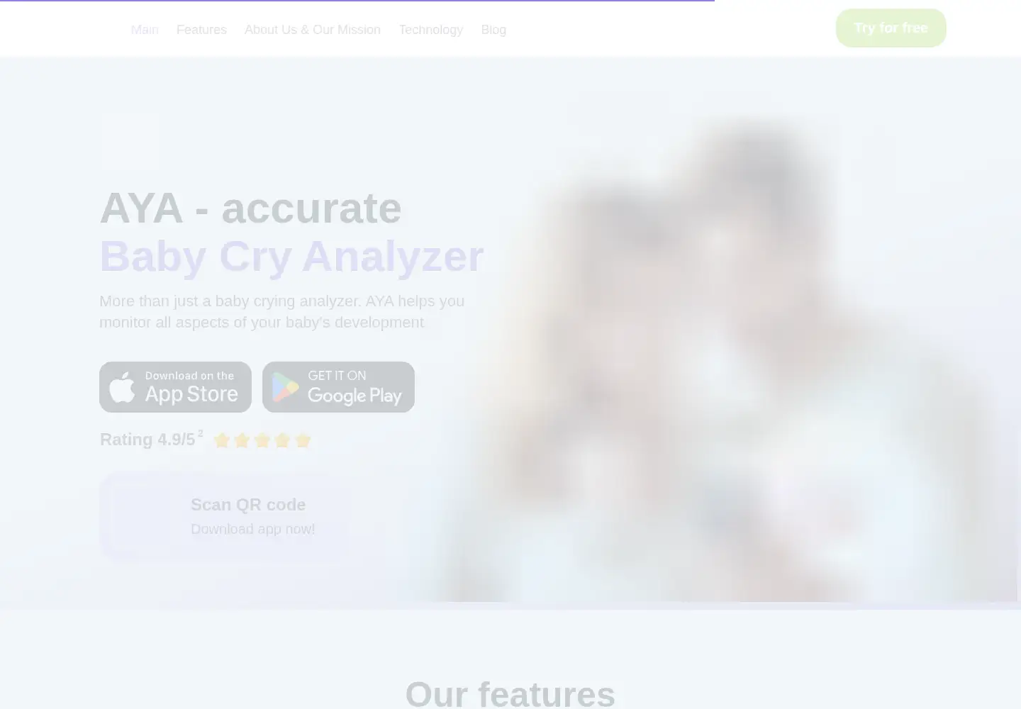 Captured homepage of cryanalyzer.com in the current scan