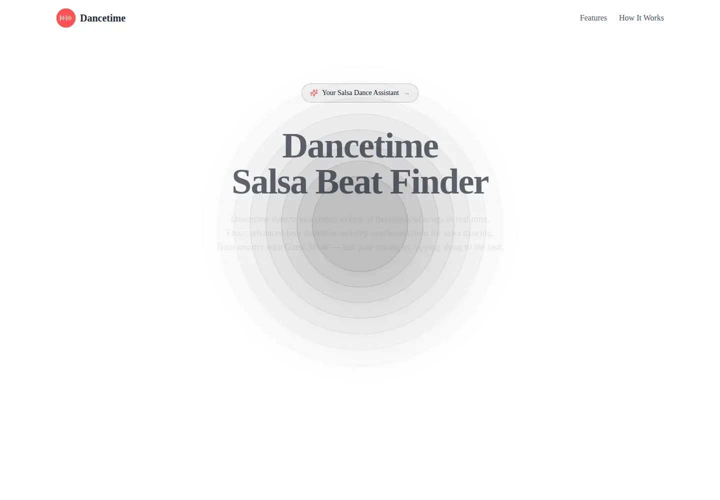 Screenshot of dancetimeapp.com