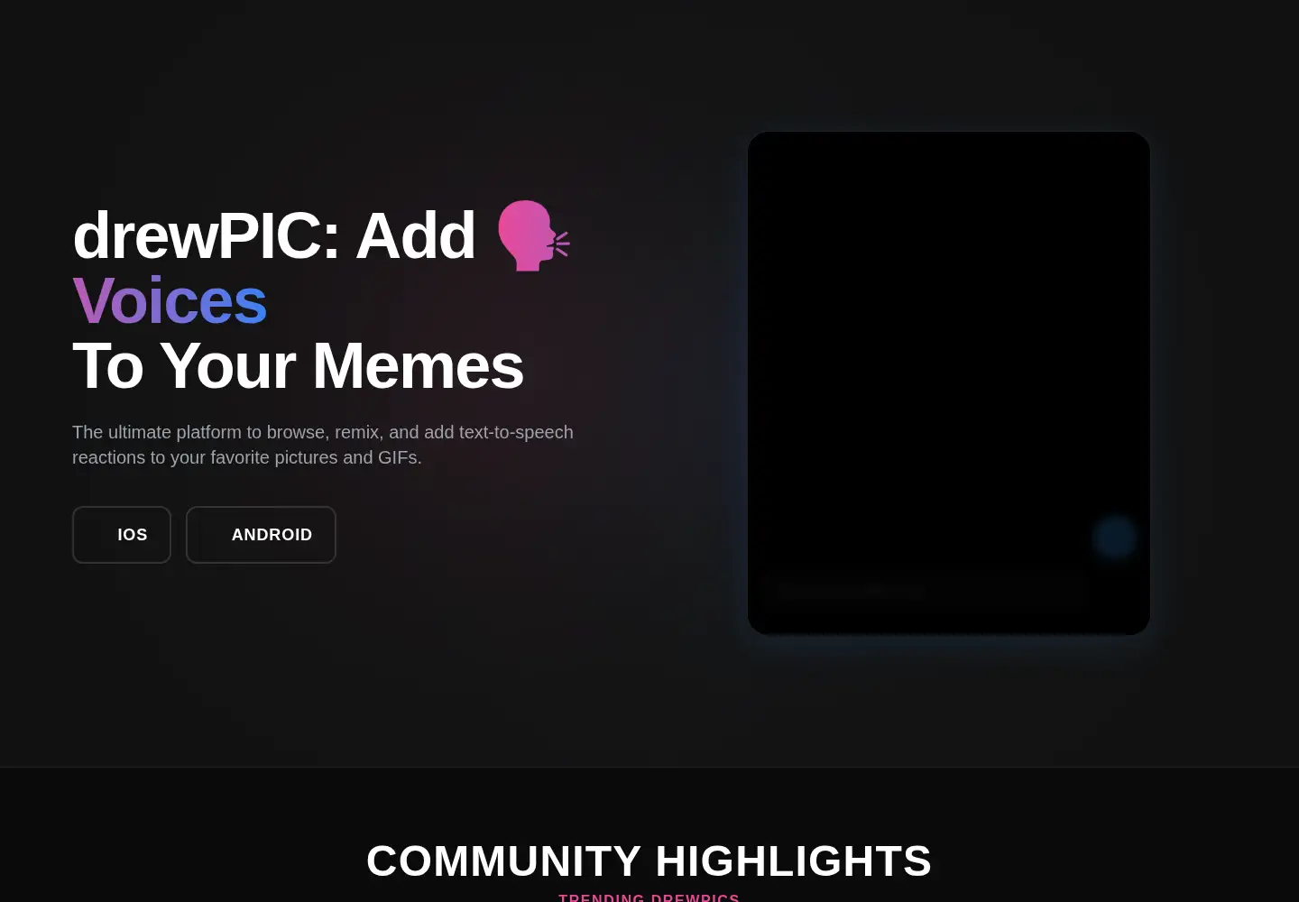 Screenshot of drewpic.com