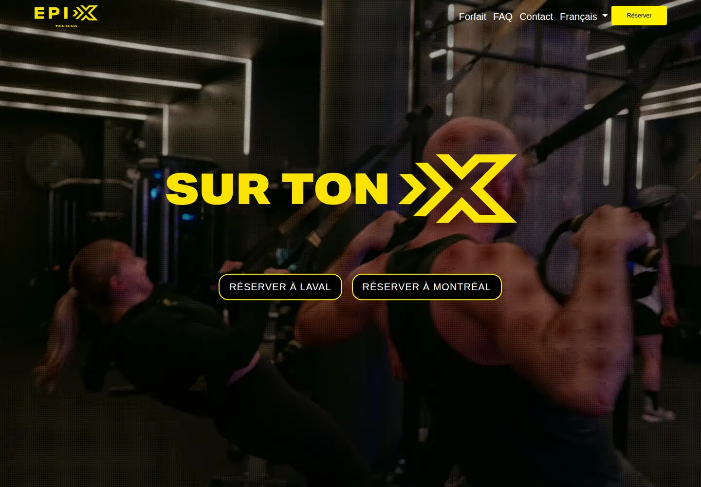 Captured homepage of epixtraining.com in the current scan