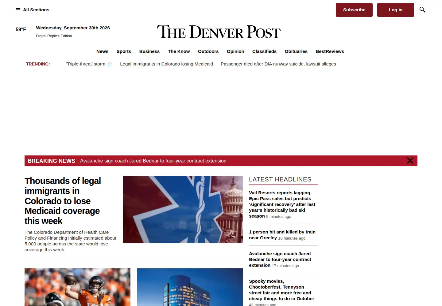 Screenshot of denverpost.com