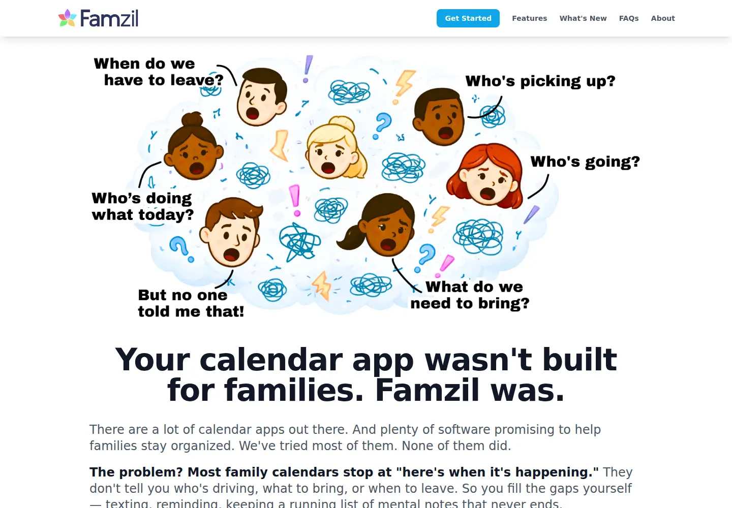 Screenshot of famzil.com