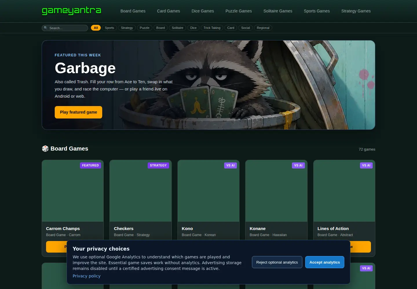Captured homepage of gameyantra.com in the current scan