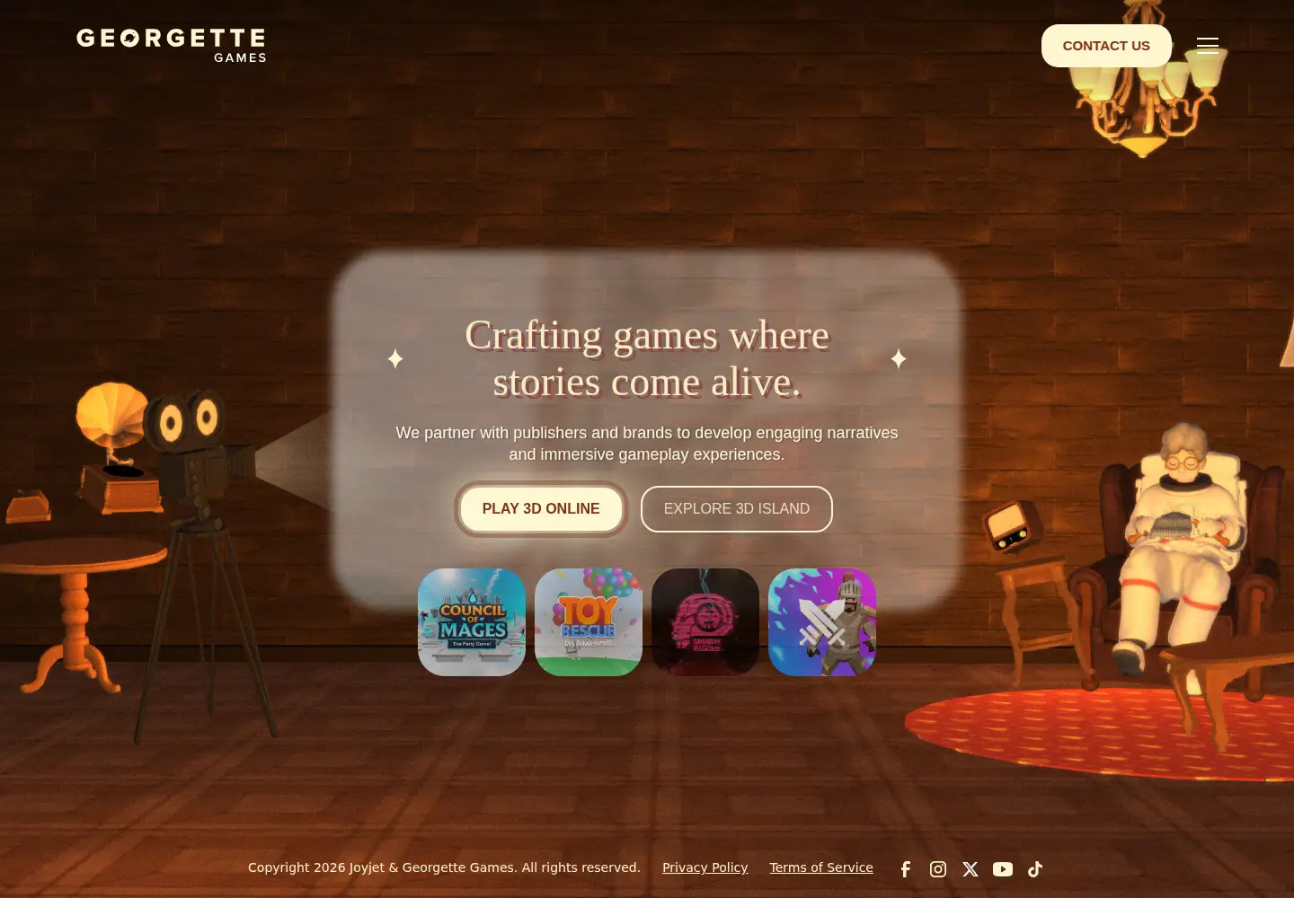 Screenshot of georgettegames.com