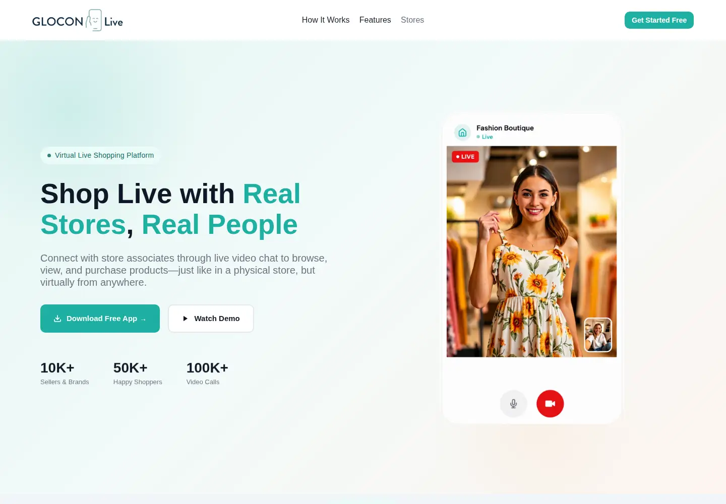 Screenshot of gloconlive.com