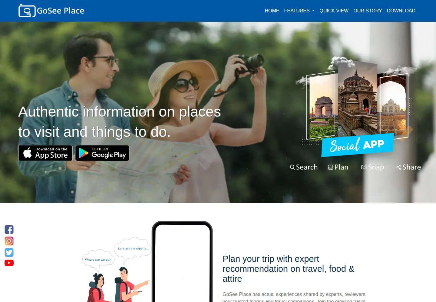 Screenshot of goseeplace.com