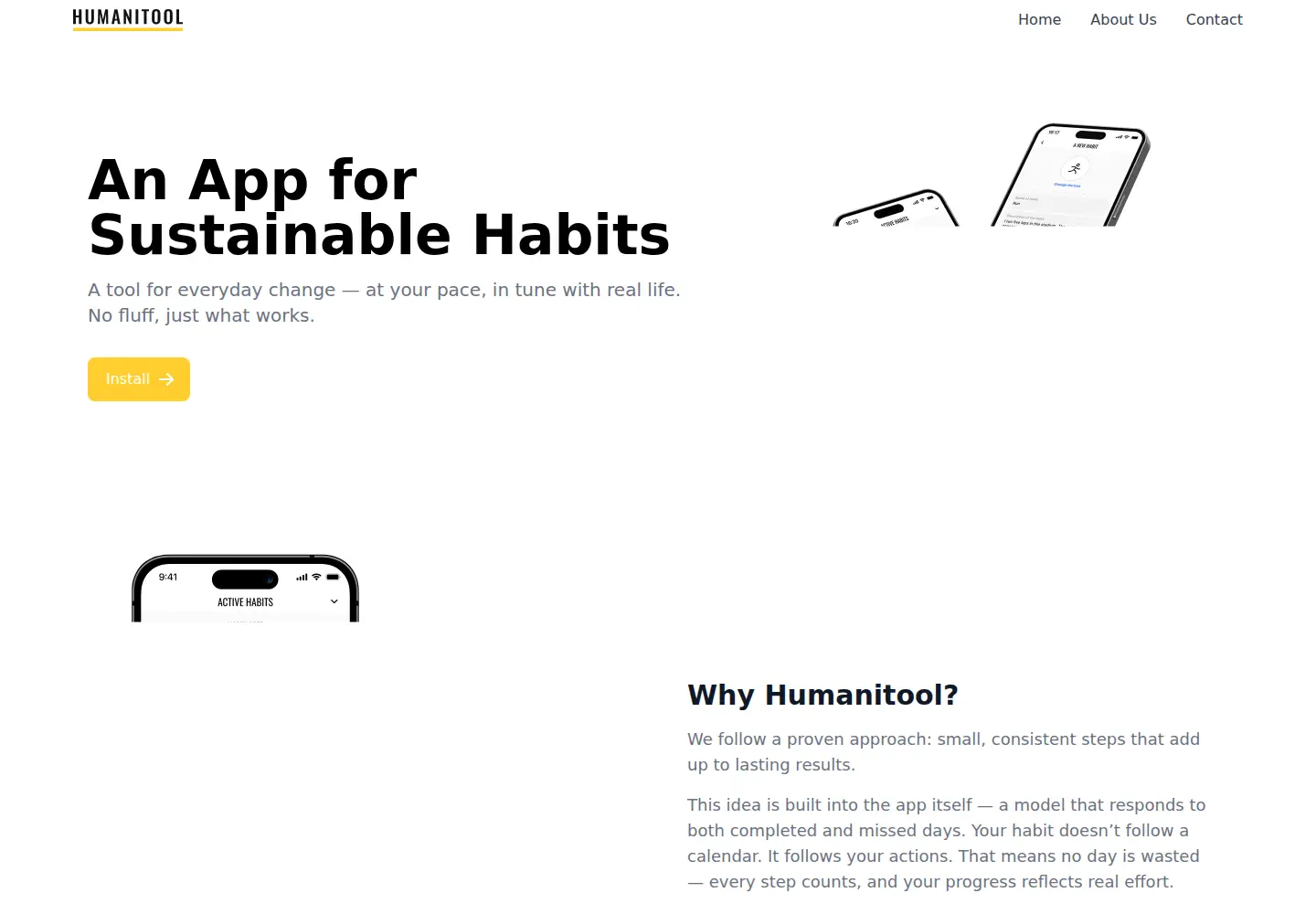 Screenshot of humanitool.com
