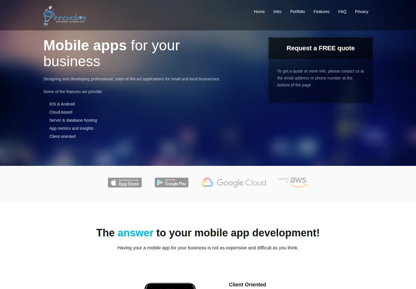 Screenshot of insofttech.com