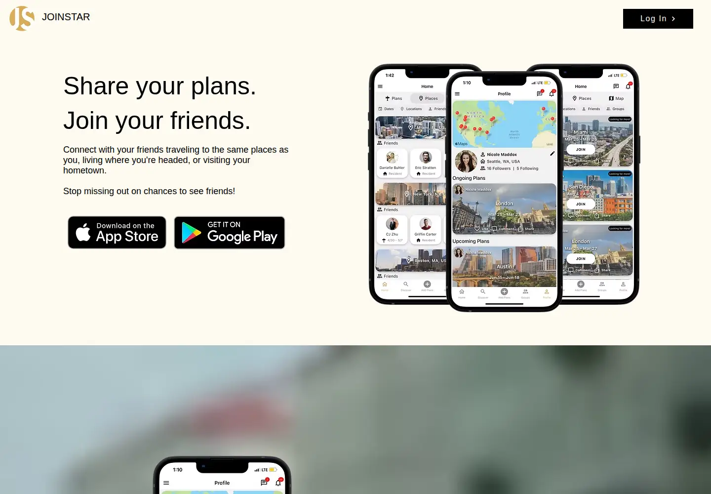 Captured homepage of joinstarapp.com in the current scan