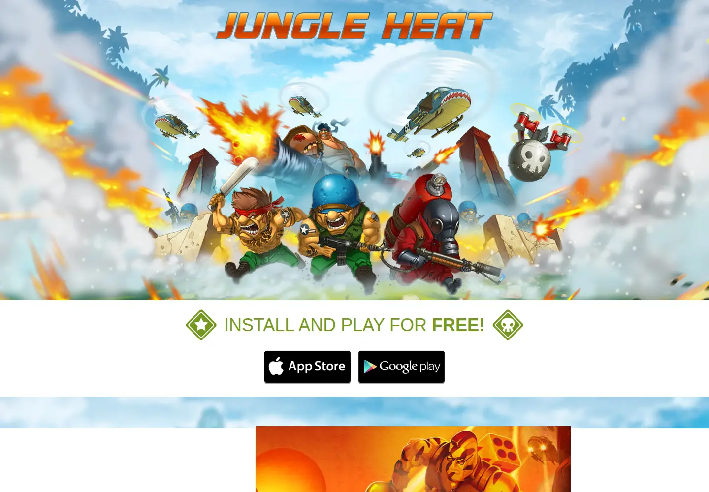 Captured homepage of jungleheatgame.com in the current scan