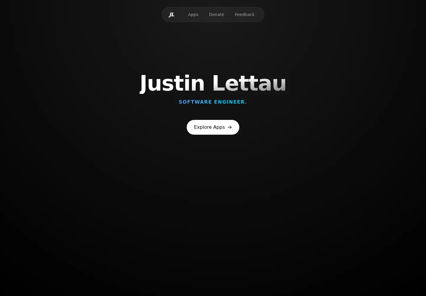 Screenshot of justinlettau.com