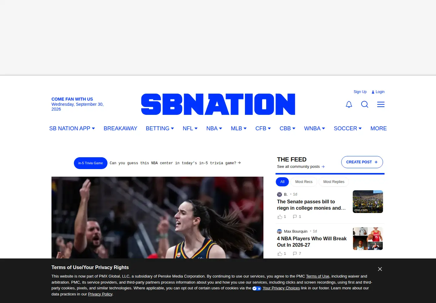 Screenshot of sbnation.com