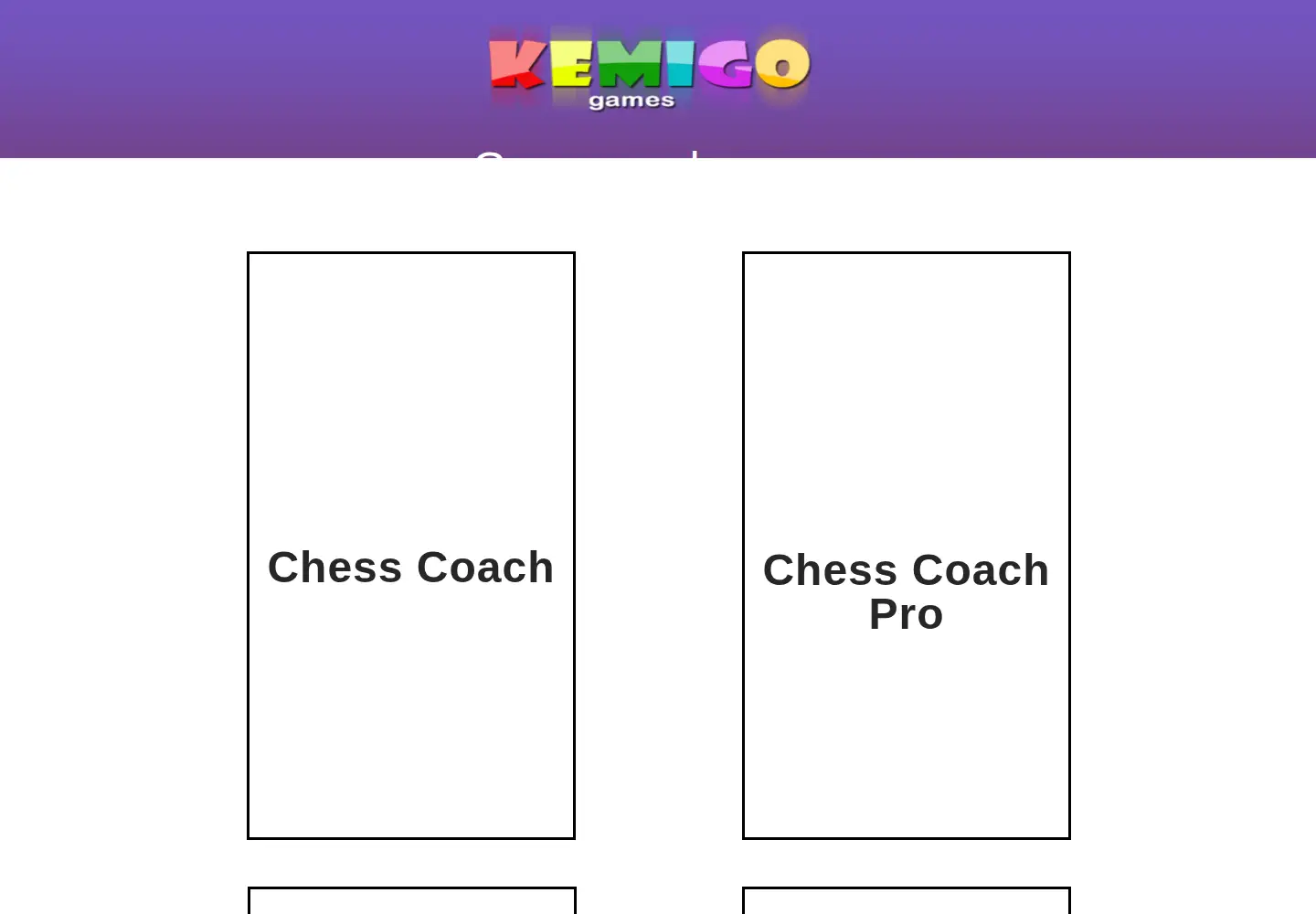 Captured homepage of kemigogames.com in the current scan