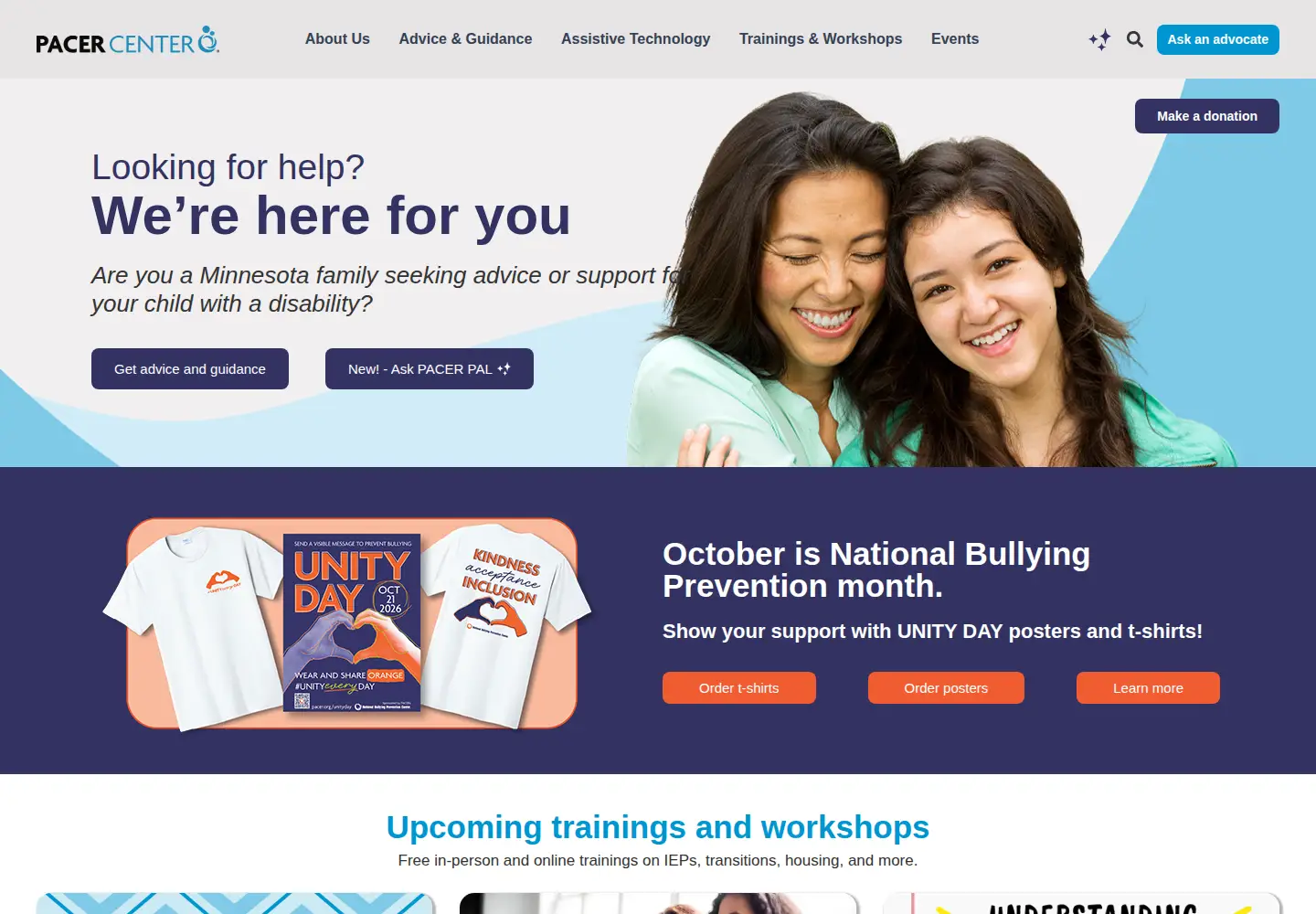 Screenshot of pacer.org